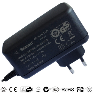 24V 1A Power Adapter with EU Plug